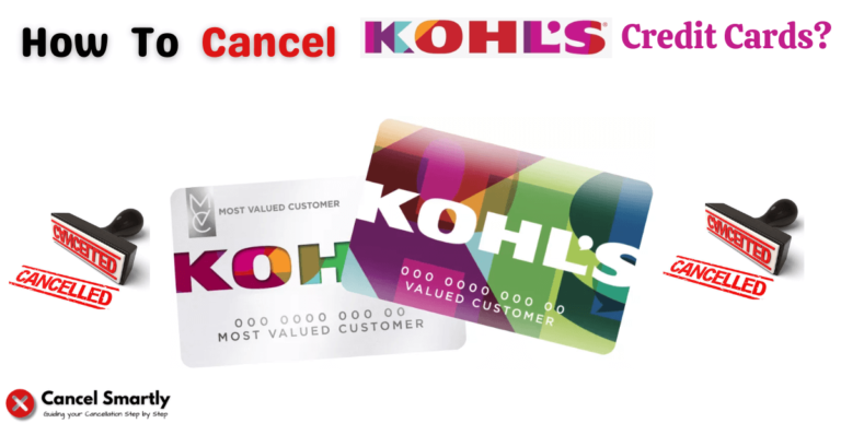 Cancel Kohl's credit card