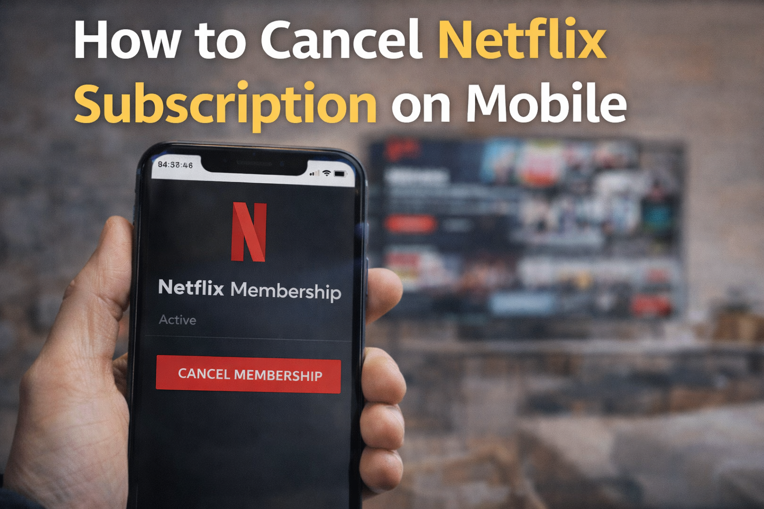 How to Cancel Netflix Subscription on Mobile